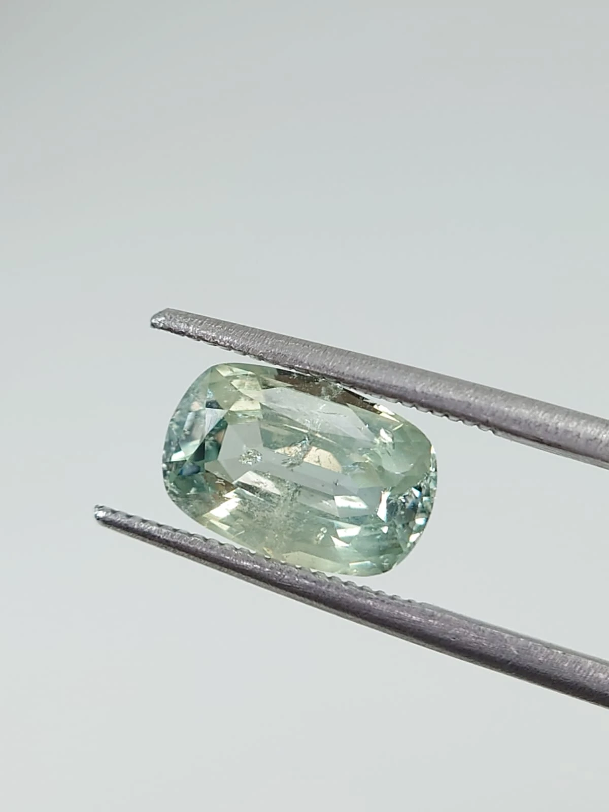 3ct Natural Cushion Faceted Sapphire from Nigeria — view 4